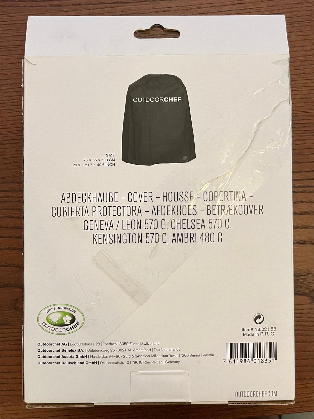 Outdoorchef Sonstiges: Outdoorchef Abdeckhaube – Neu (gemäss Beschreibung) aus Cham von JohnTrunix 1