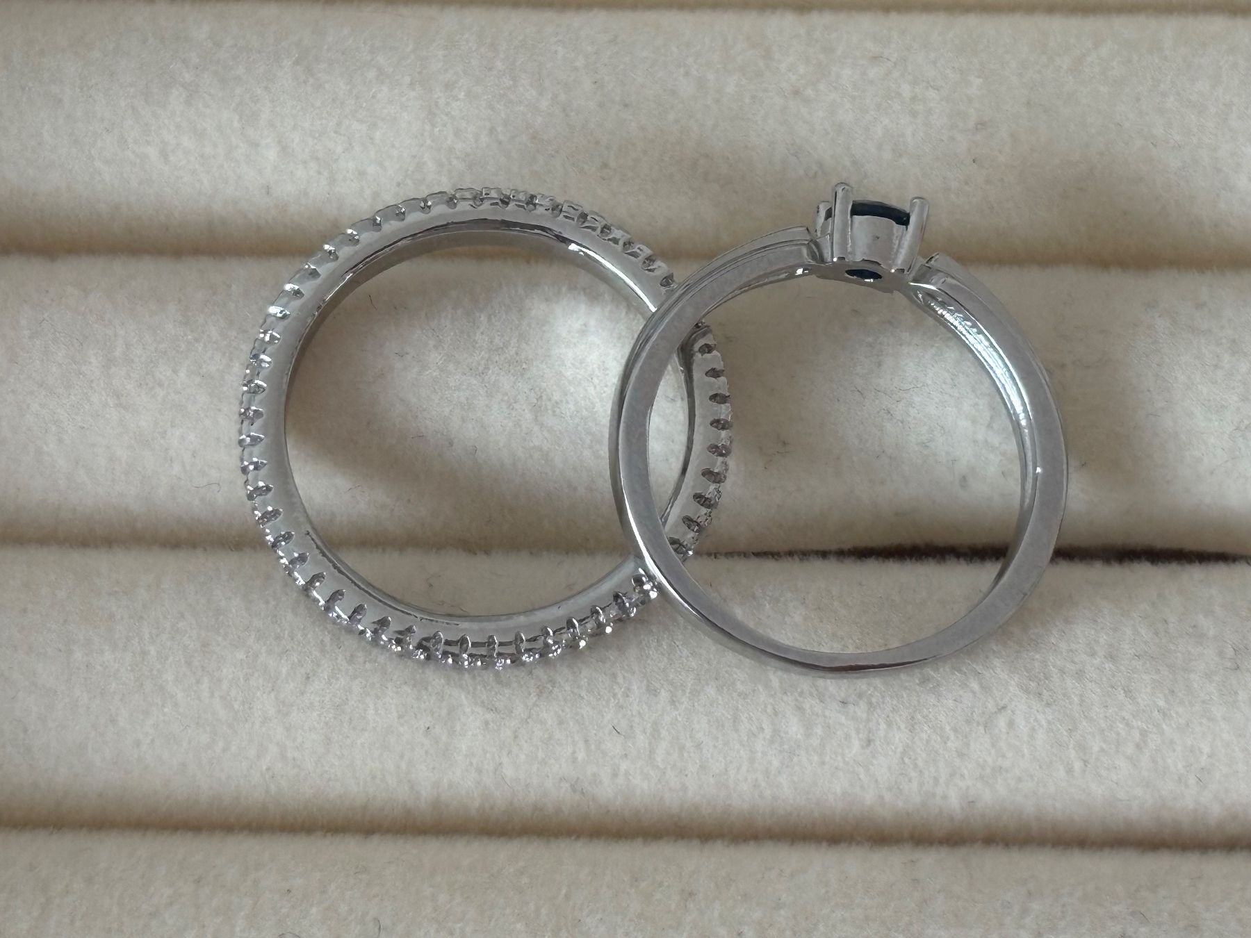 Anelli: Luxus Elegante Gr.19/9 Duo Ring Memoire Farbe : Silber – Nuovo (secondo la descrizione) da Biel-Bienne venduto da Roserosse13 6