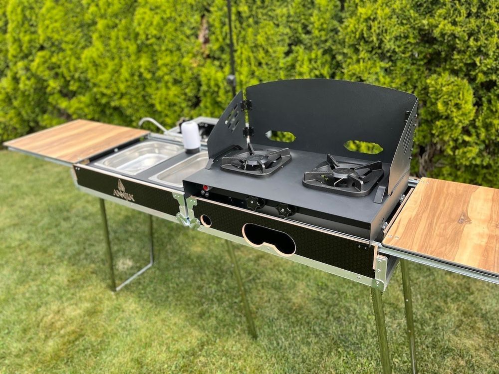 Komplettküchen: Camping Grill Küchenbox – Neu und originalverpackt aus Sirnach von XELOonlineGmbH