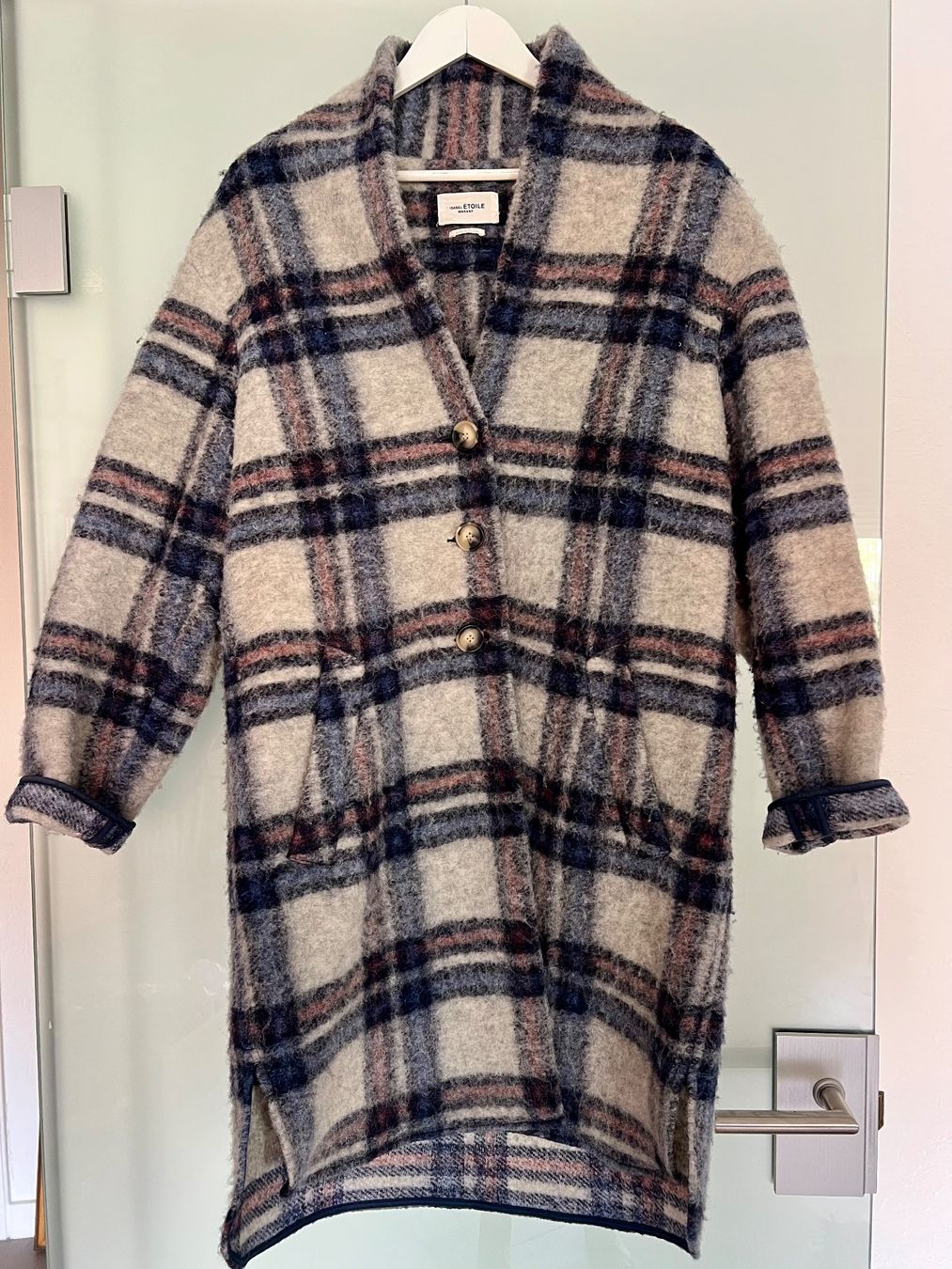 Isabel Marant Cappotti: Isabel Marant Mantel kariert 40 – Usato da Biel/Bienne venduto da Girasole232