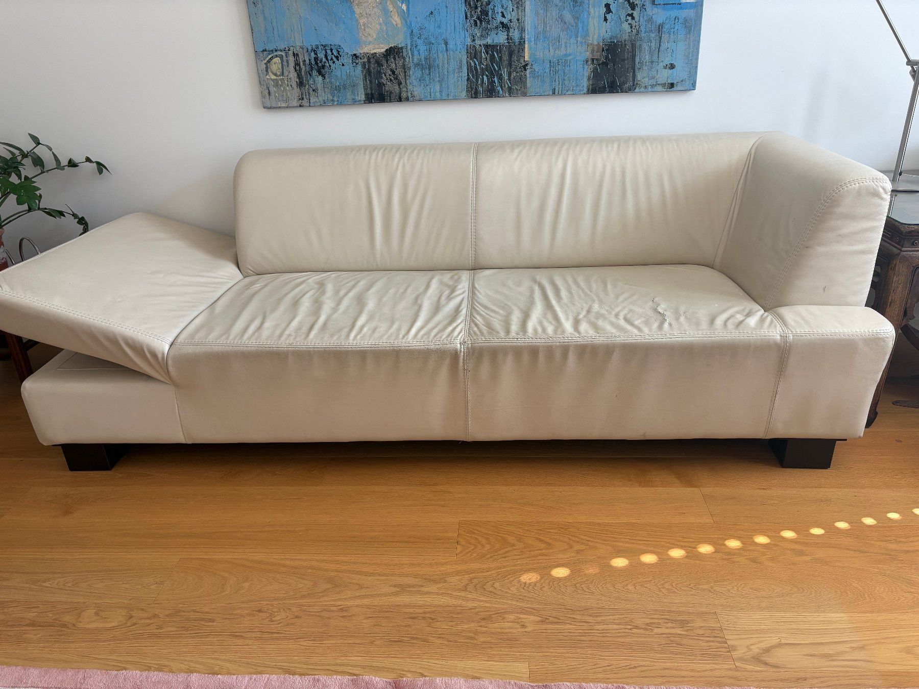 Divani: Sofa (Designersofa) Echtleder beige – Usato da Basel venduto da Christine555 1