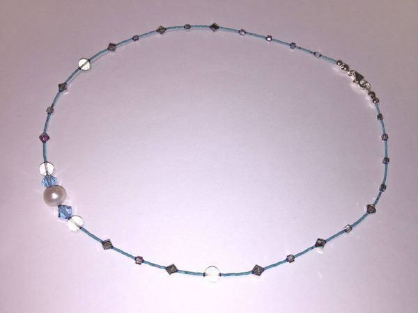 Ketten: ULTRA FEINES TÜRKIS COLLIER SWAROVSKI – Neu (gemäss Beschreibung) aus Basel von Chili007 9