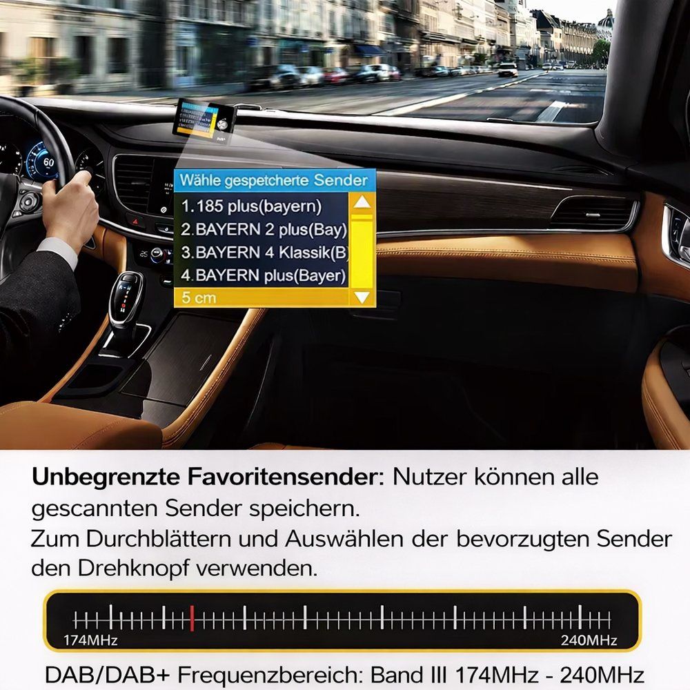 Radio: DAB+ Empfänger mit Antenne Bluetooth Aux Kabel – Nuovo e nell'imballaggio originale da Chiasso venduto da online.shop 3