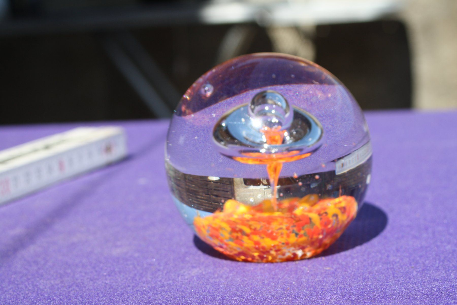 Verres: GLASKUGEL PAPERWEIGHT BRIEF - BESCHWERER – D'occasion à Wauwil par Pneuedy 8