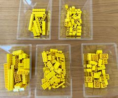 Lego über 220 gelbe Steine verschiede Formen
