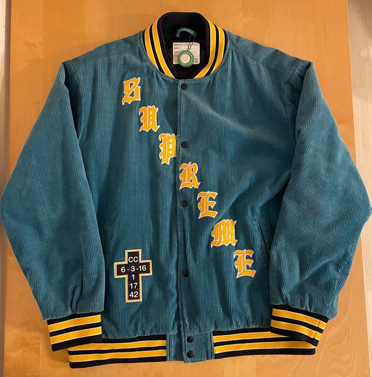 Supreme corduroy varsity clearance jacket