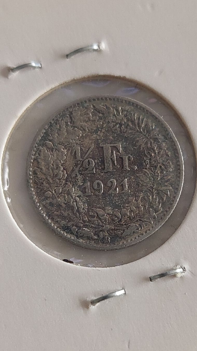 Alle Münzen: 50 Rappen 1921, Schweiz (LP2) – Gebraucht aus Neuenhof von tap_mxt6