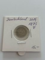 Deutschland 20 Pfennig 1875 Münze guter Zustand(S31)