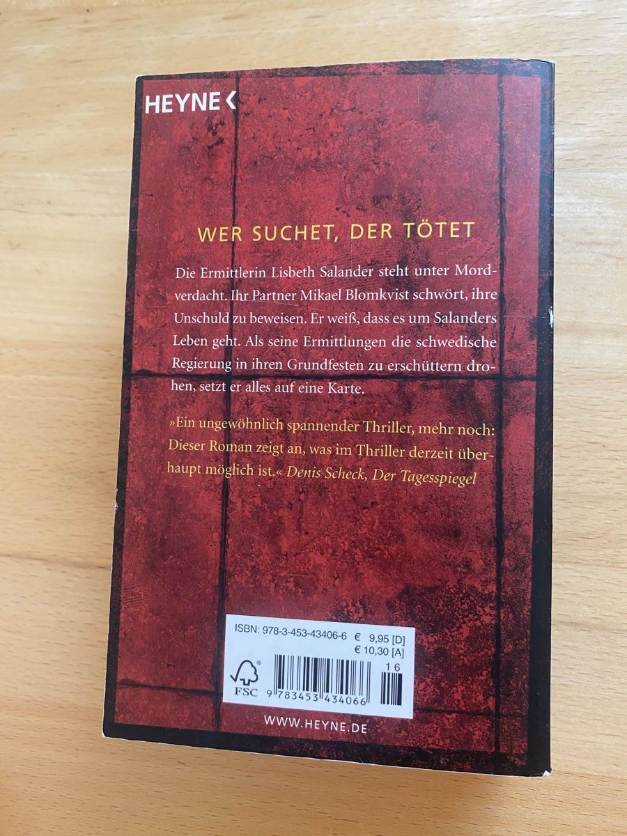 Bücher: Vergebung - Stieg Larsson – Gebraucht aus Schwarzenburg von Michellu 1