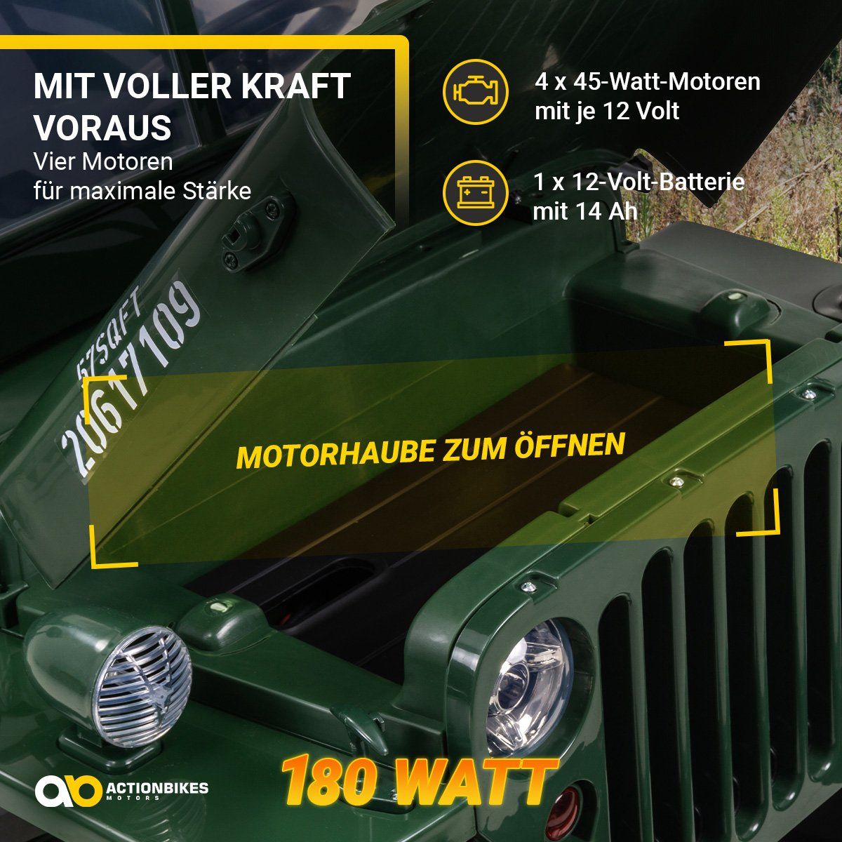 Fahrzeuge für Kinder: Jeep Willys Kinder-Elektroauto, 3 Sitze und 3 Gurte – Neu und originalverpackt aus Cham von G-Money_swiss 9