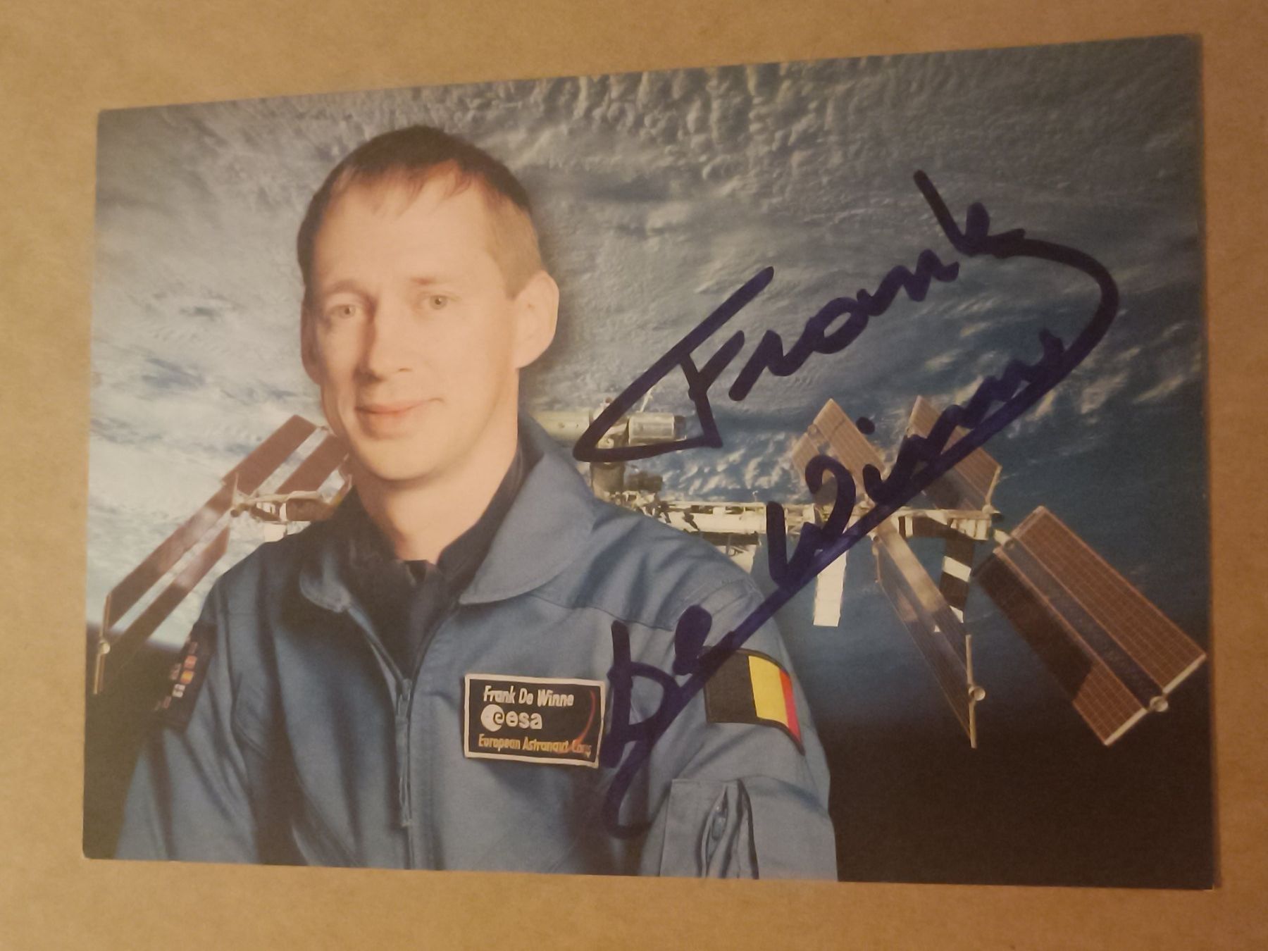 Autografi: Frank de Winne - Astronaut - handsigniert – Usato da Menziken venduto da Artographs