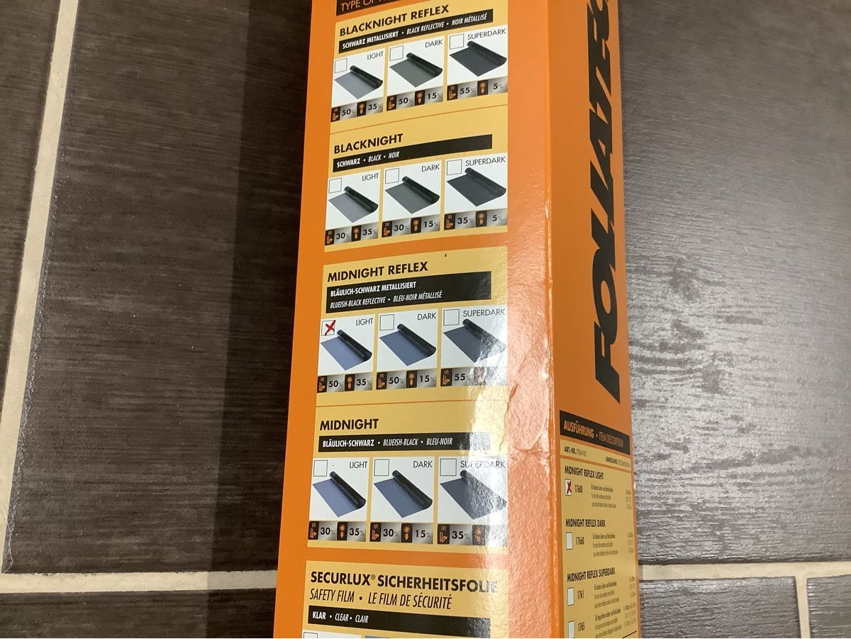 Lackretusche & Schutzfolien: Autoglas Folie Midnight Reflex light von Foliatec – Neu (gemäss Beschreibung) aus Brugg AG von Sweety_pie 5