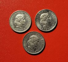 CH, 3 x 5 Rappen 1978-1979-1980