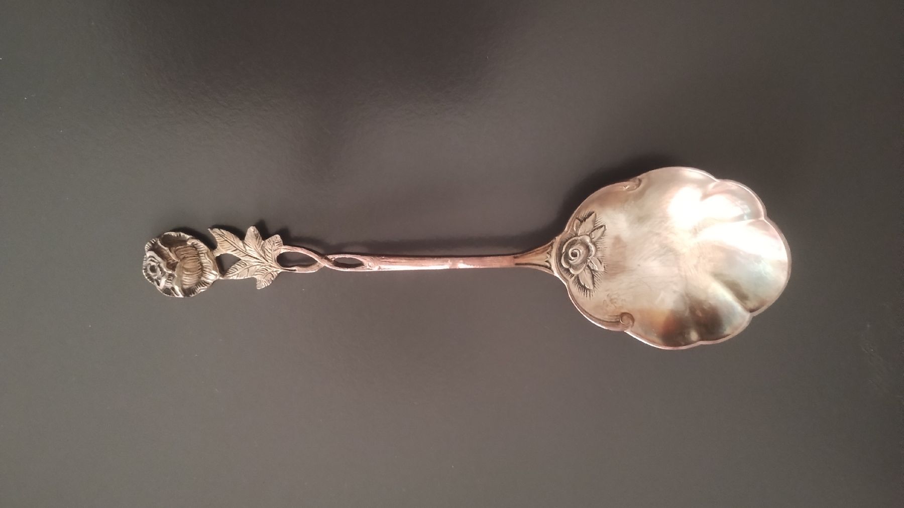 Cucchiai: Vorlegelöffel 800 Silber antik – Usato da Schiers venduto da bak007 2