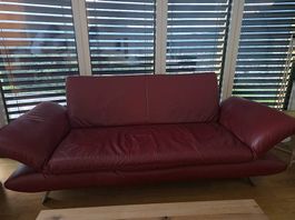 Koinor Ledergarnitur  3er Sofa, 2er Sofa & Hocker