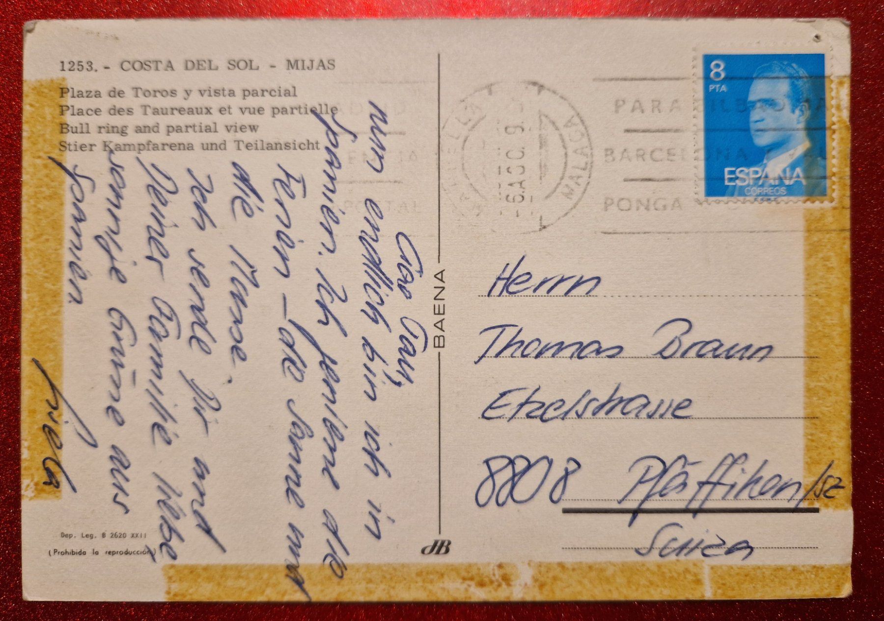 Cartoline postali: Stierkampfarena in Spanien 1980 – Usato da Melchnau venduto da Fishel 1