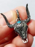 Anhänger Silber 925 Stierkopf