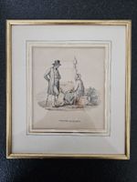 Alte, gerahmte Lithographie "Canton de Soleure", Rarität!