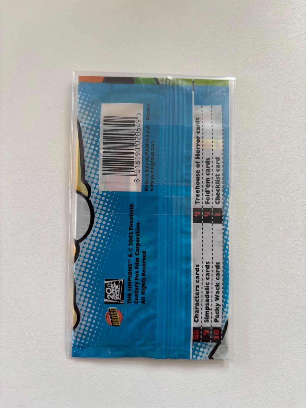 Panini Carte collezionabili: Simpsons Mania! Booster – Nuovo e nell'imballaggio originale da Bern venduto da chmod 1