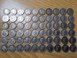 10 Rappen 1883/1991 - Lot 60 Stück!