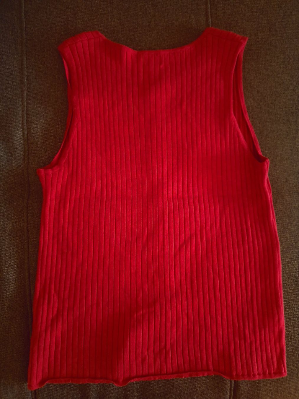 Top: Rote Strickweste, Grösse L/ XL, NEU – Nuovo (secondo la descrizione) da Greifensee venduto da Beautyisforever 3