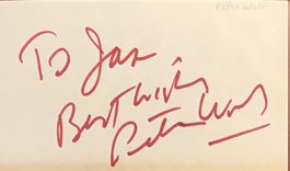 Peter Wolf J. Geils Band Autogramm signiert Karte 8x12cm