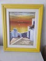 Gemälde Sonnenuntergang Meer mit Rahmen Grösse 31x40