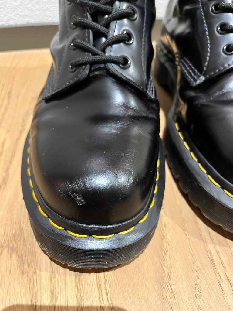 Dr. Martens Scarpe da uomo: Dr Martens Jadon Lackleder Plateaustiefel (Schwarz) – Usato da Zürich venduto da derdan89 1