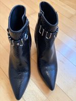 Liu Jo Stiefeletten schwarz Schlangenoptik guter Zustand