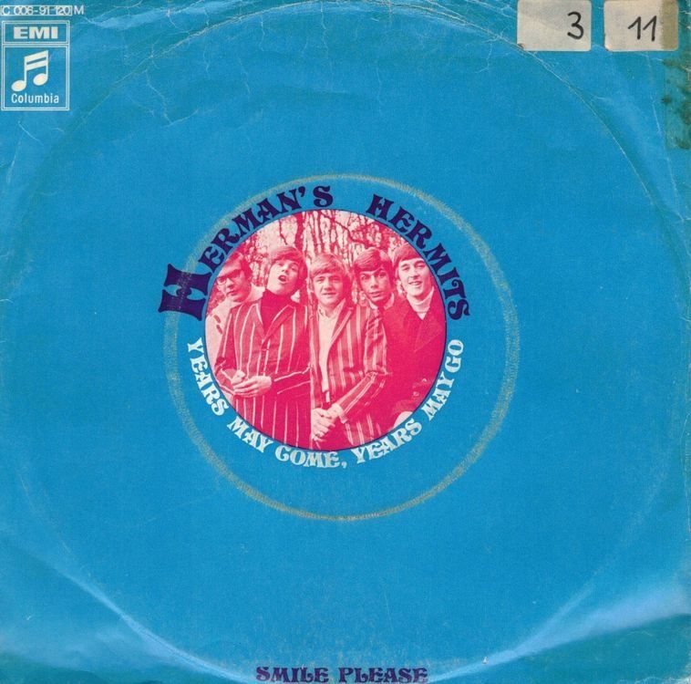 Dischi in vinile: Hermans Hermits  --  Years may come  Single7 – Usato da Rheinau venduto da thealbum