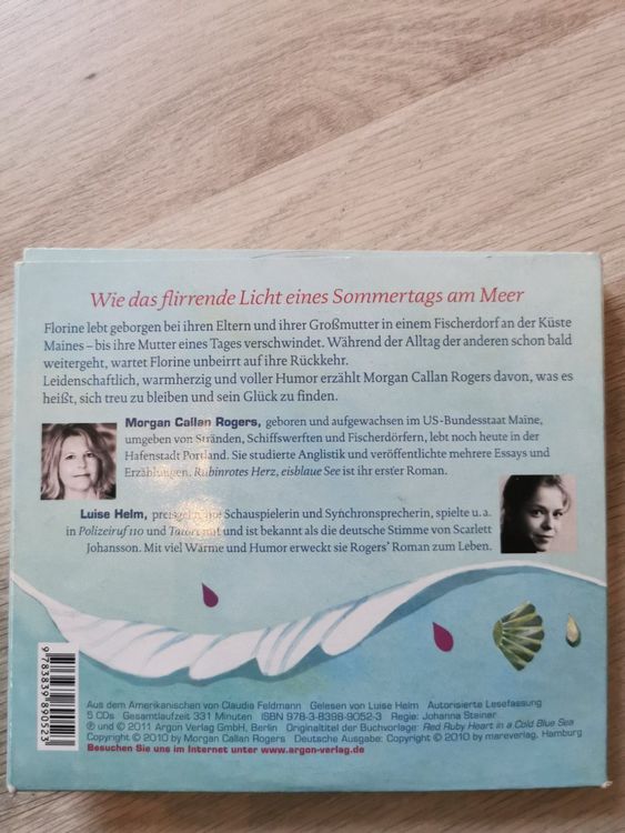 Hörbuch, Roman, Rubinrotes Herz, See Kaufen auf Ricardo