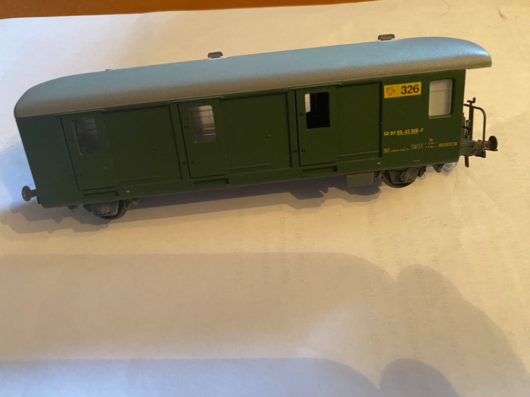 Aku Modellini di ferrovie: AKU Postwagen Z2 Nr. 326 – Usato da Glattfelden venduto da gschneusig