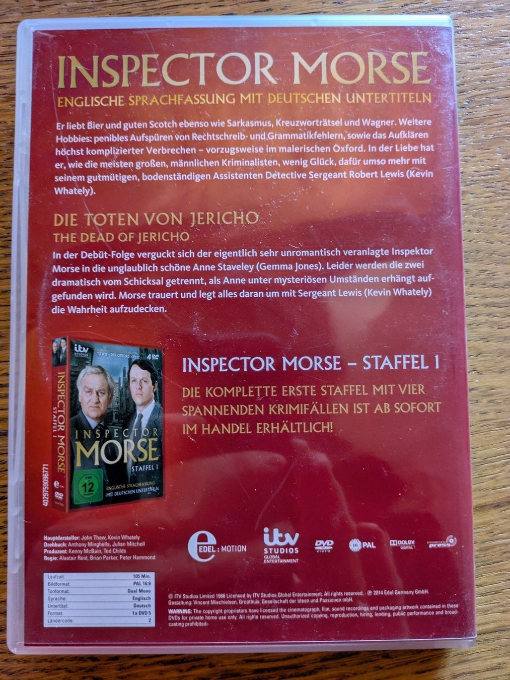 Tutti i DVDs: Inspector Morse (Pilotfolge auf DVD) – Usato da Männedorf venduto da Pacer19 1