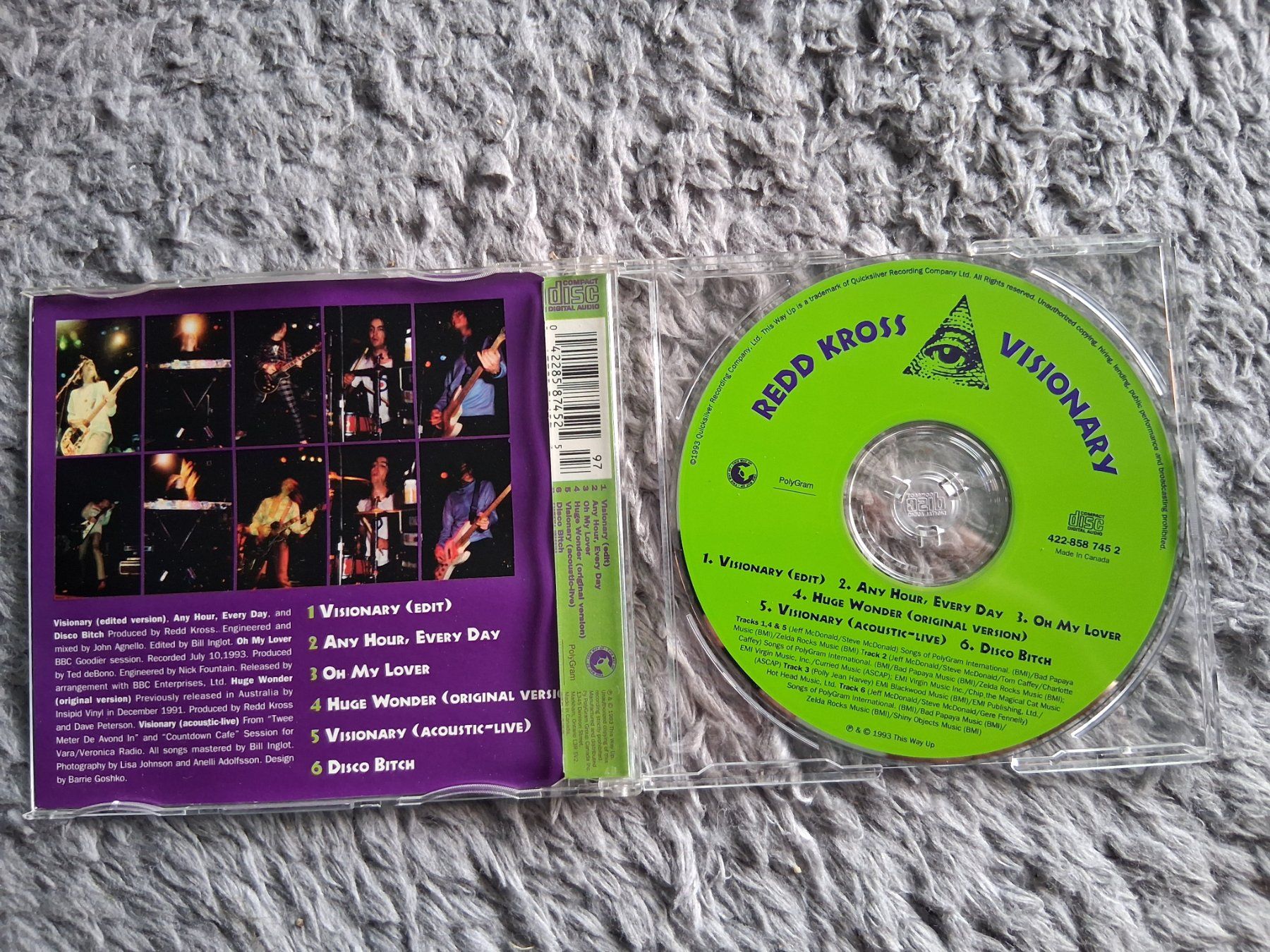 CD: RED KROSS     VISIONARY      CD SINGLE – Usato da Wetzikon ZH venduto da Ramones01 2