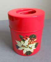 Blechdose mit Weihnachtsstern-Motiv • zirka 70er Jahre