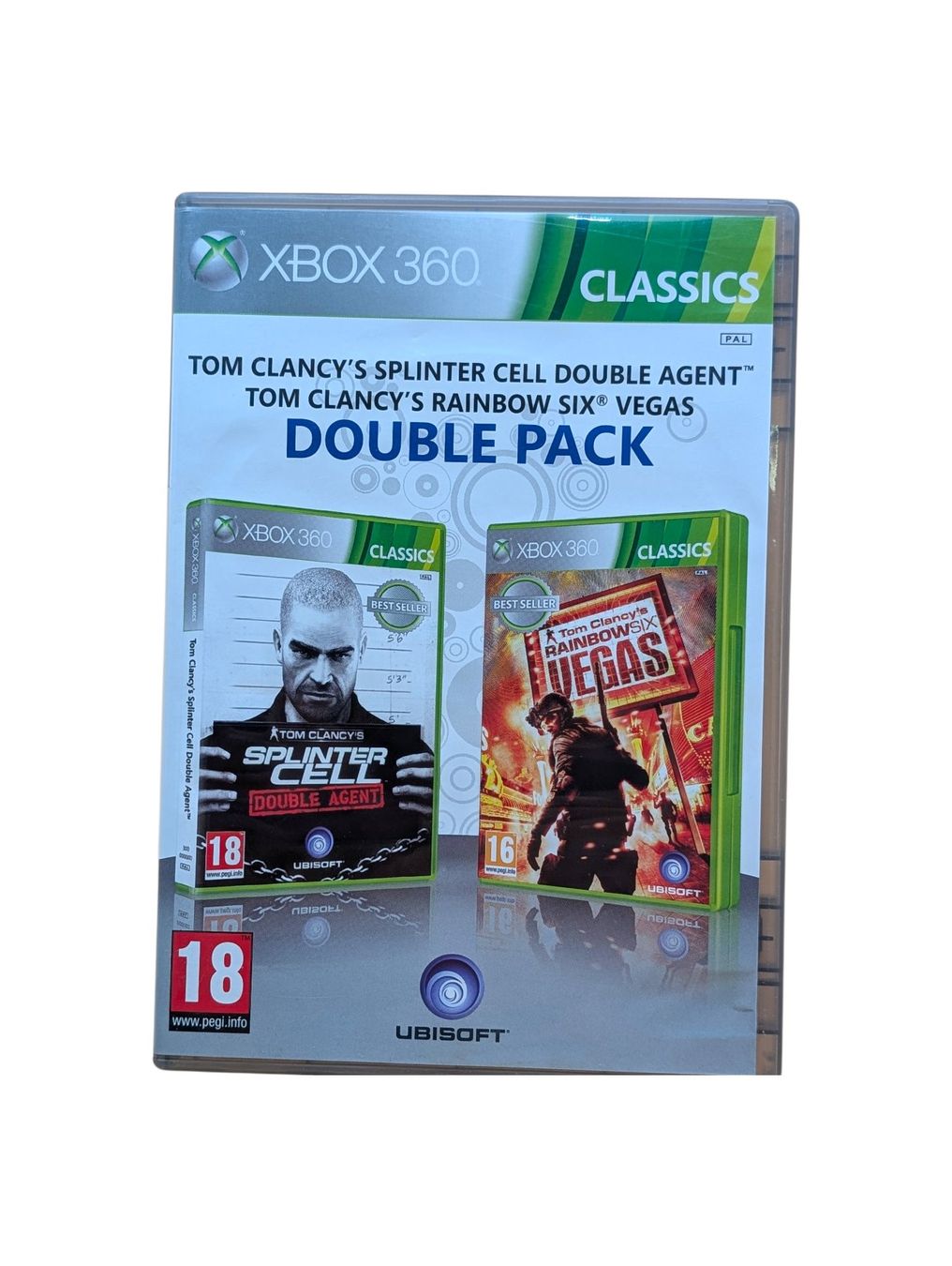 Microsoft Giochi: Splinter Cell: Double Agent & Rainbow Six Vegas Xbox 360 – Usato da Domat/Ems venduto da IsseldorsShop