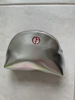 Armani Beauty Kosmetiktasche Silber, neuwertig, ideal für de