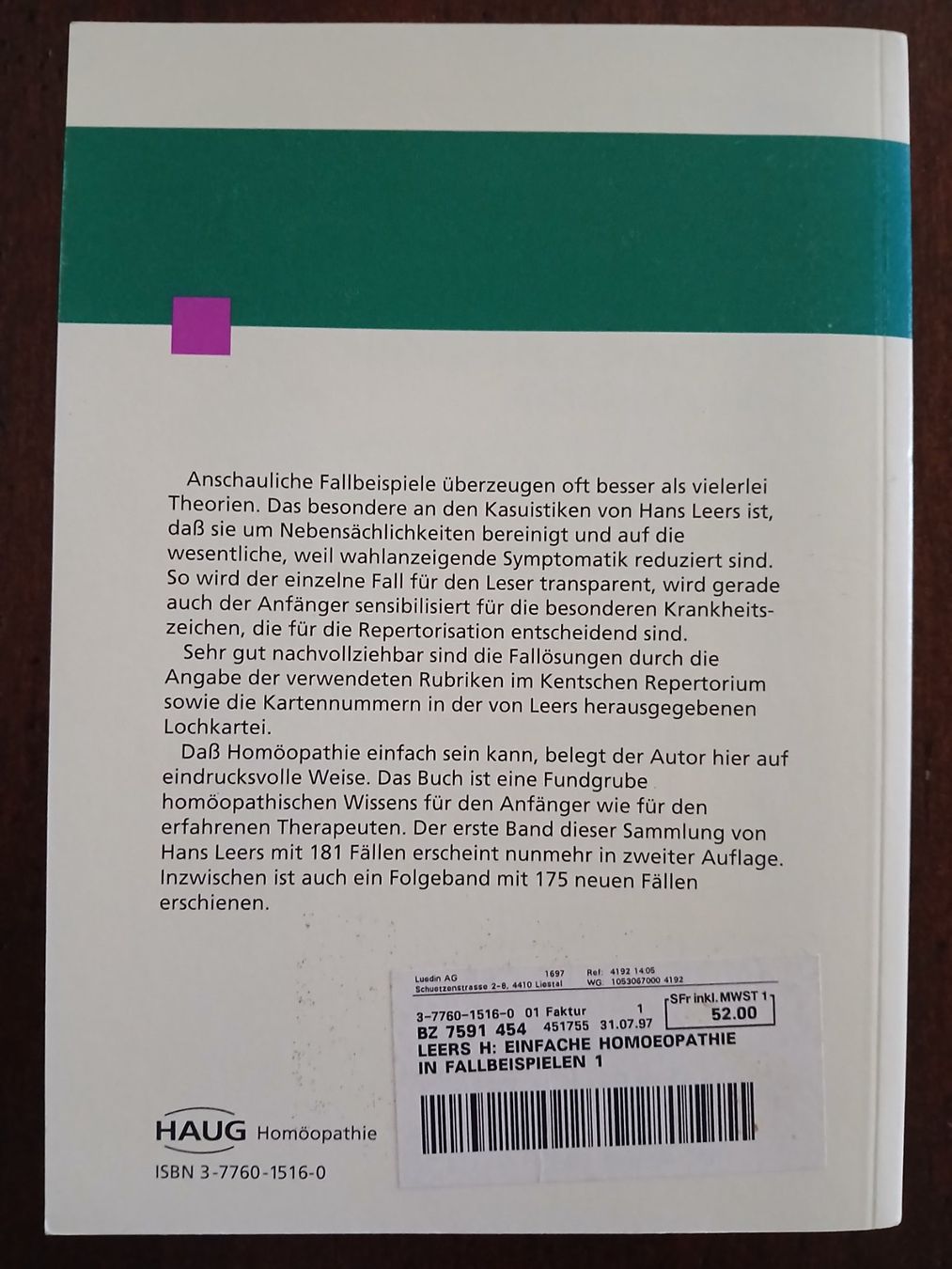 Libri: Einfache Homöopathie in Fallbeispielen – Usato da Arlesheim venduto da brs_j8pg 1