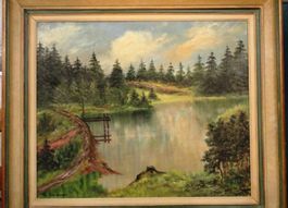 Öl auf Leinwand H,Glanzman Sweizer schule