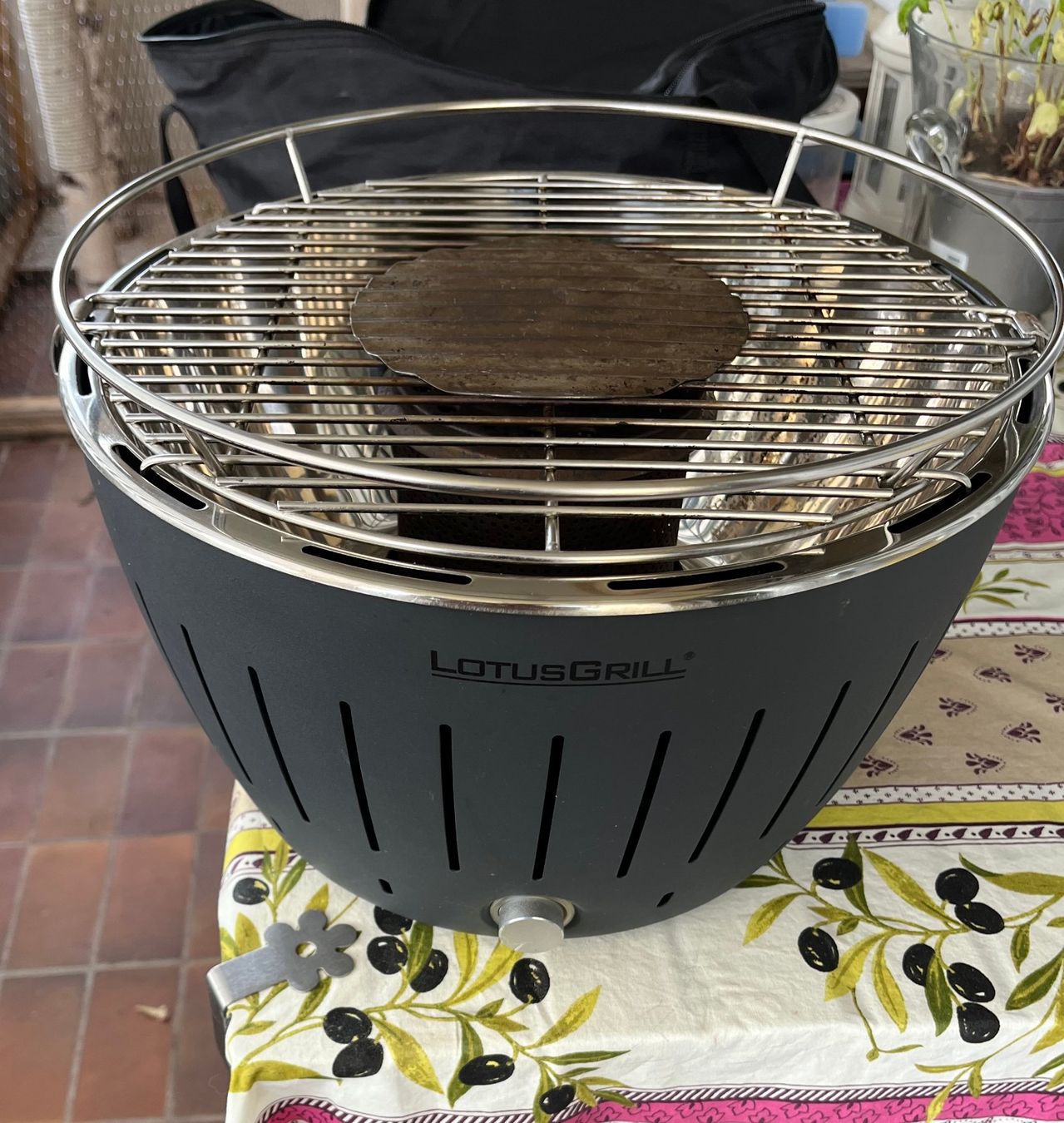 Lotusgrill Grills: Lotusgrill Grau 32 cm wenig gebraucht – Gebraucht aus Pfungen von Herz1960