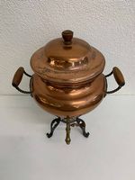 Original Stöckli Kupfer Samowar mit Zapfhahn