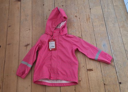 Regenjacke Reima  pink gestreift Grösse 98 neu