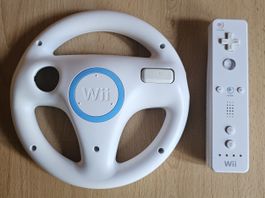 Nintendo Wii -- Motion Controller & Lenkrad - Top Zustand