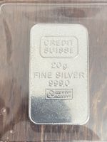 Silberbarren 20g Credit Suisse Feinsilber 999.0