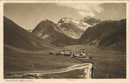 Alte Ansichtskarte "Sertig Dörfli" bei Davos (GR)