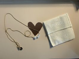 Elegante Purelei Halskette mit Perlen - Gold vergoldet 18k