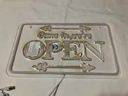 Come in we're Open - Schild für Laden mit Beleuchtung
