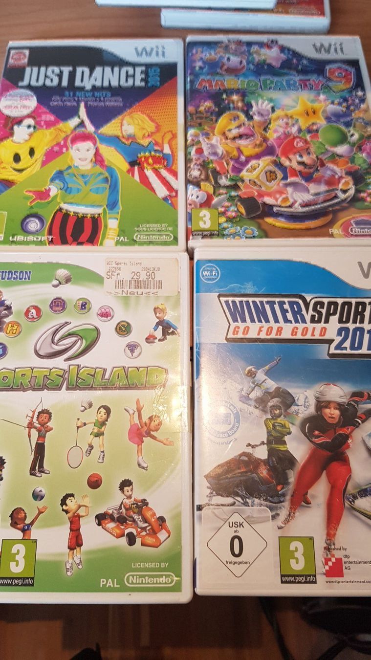 Spiele: 4 Spiele für Wii – Gebraucht aus Schwarzenburg von Flamingo07