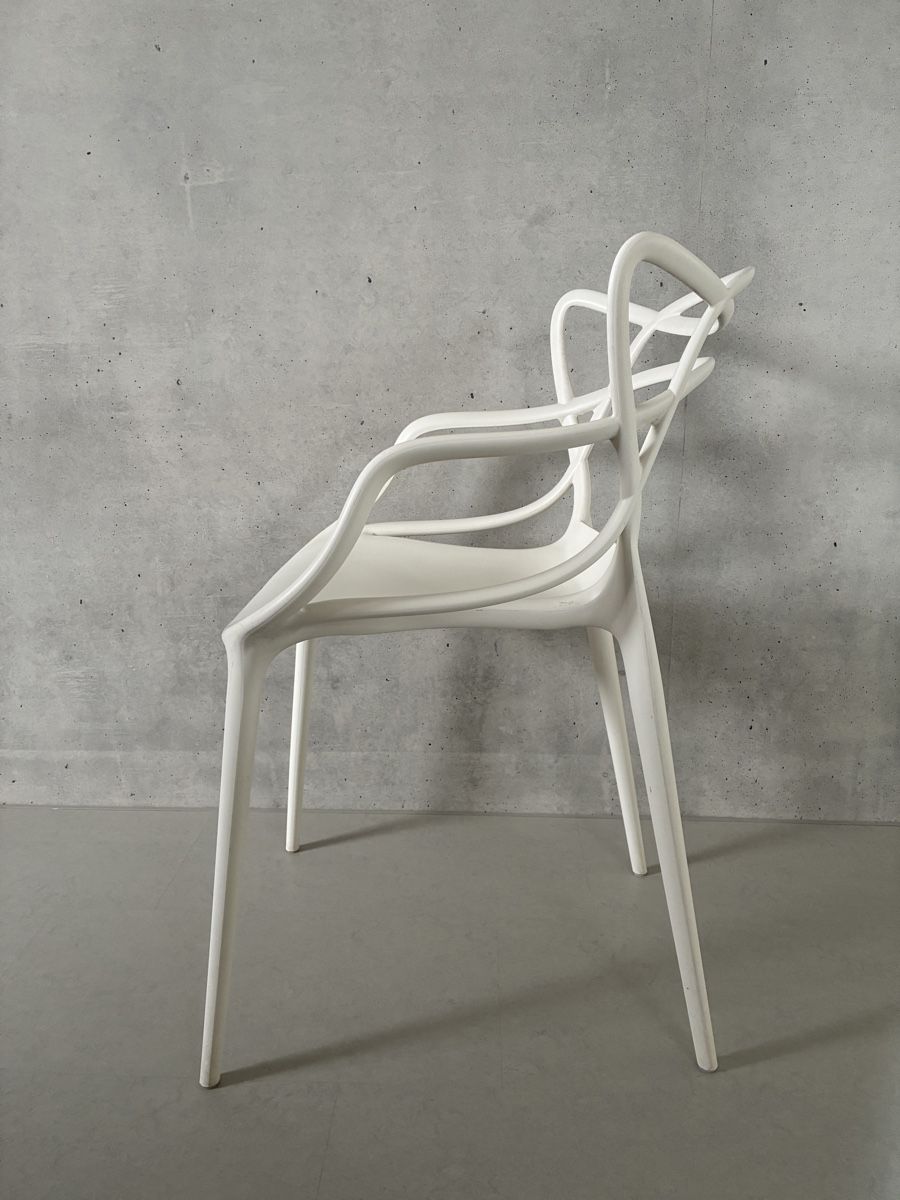Kartell Chaises: 4x Kartell Stuhl weiss – D'occasion à Courtaman par celien.berthold 1