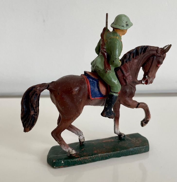1x Reiter mit Pferd Elastolin Wehrmacht WWII 1